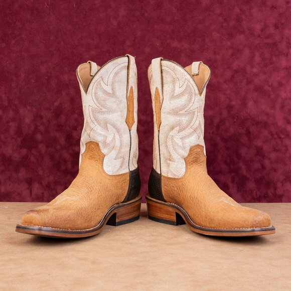 Rank 45 Men Archer Western Cowboy Square Toe Khaki Soft Toe Boots sz 13 main image 9